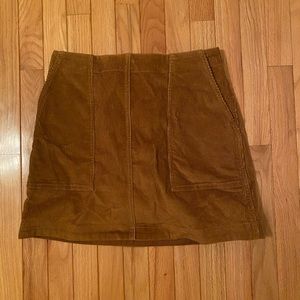 Corduroy mini skirt